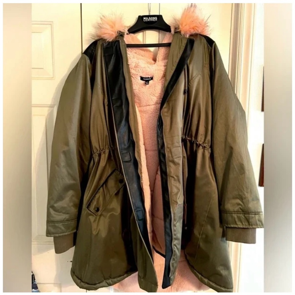 Torrid Winter Coat in GREEN